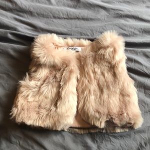 Faux fur vest